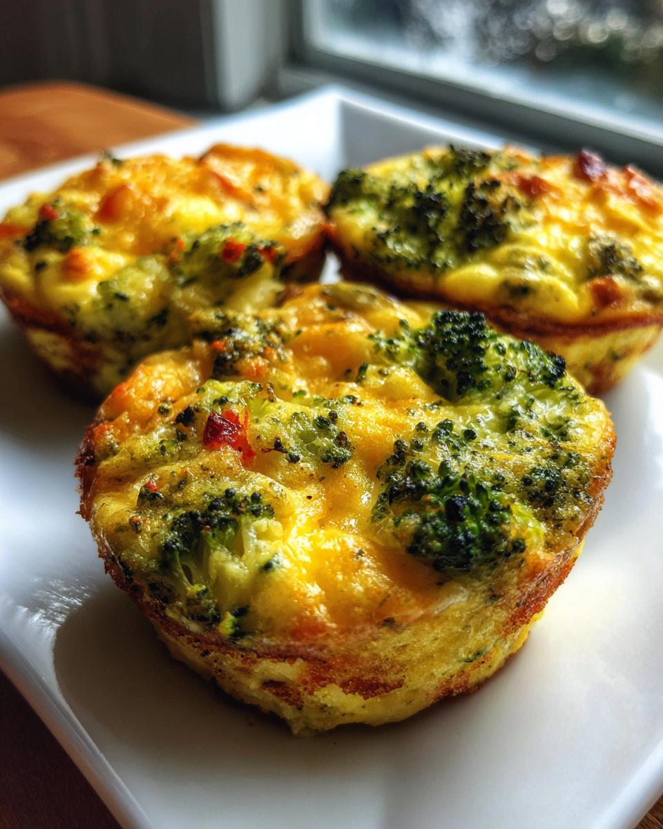 Broccoli Cheddar Egg Muffins - detail 1
