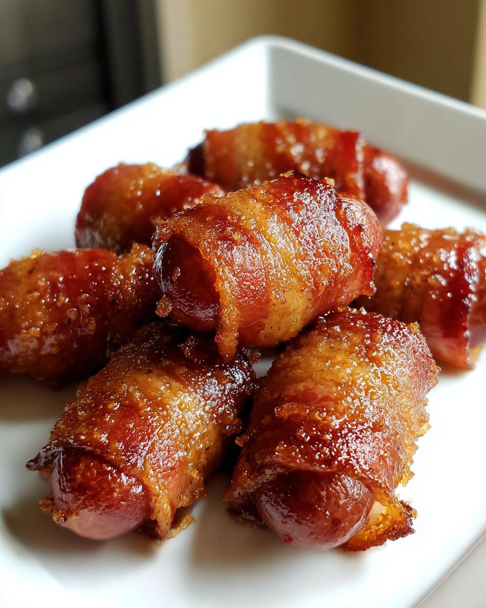 Brown Sugar Wrapped Smokies - detail 1