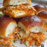 Buffalo chicken sliders