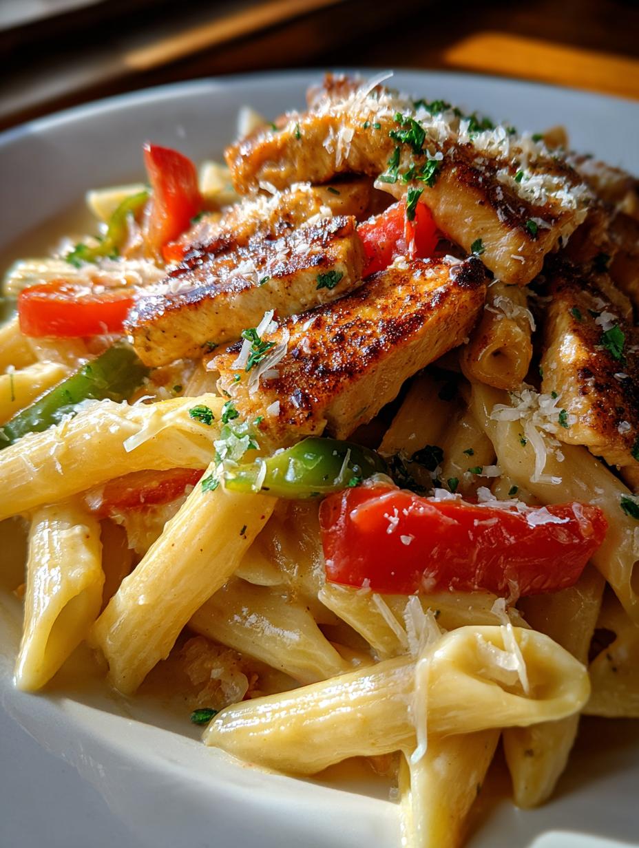 Cajun chicken pasta - detail 2
