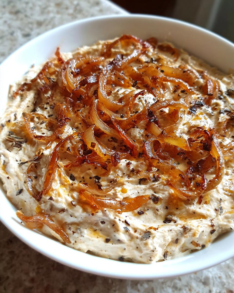 Caramelized onion dip - detail 1