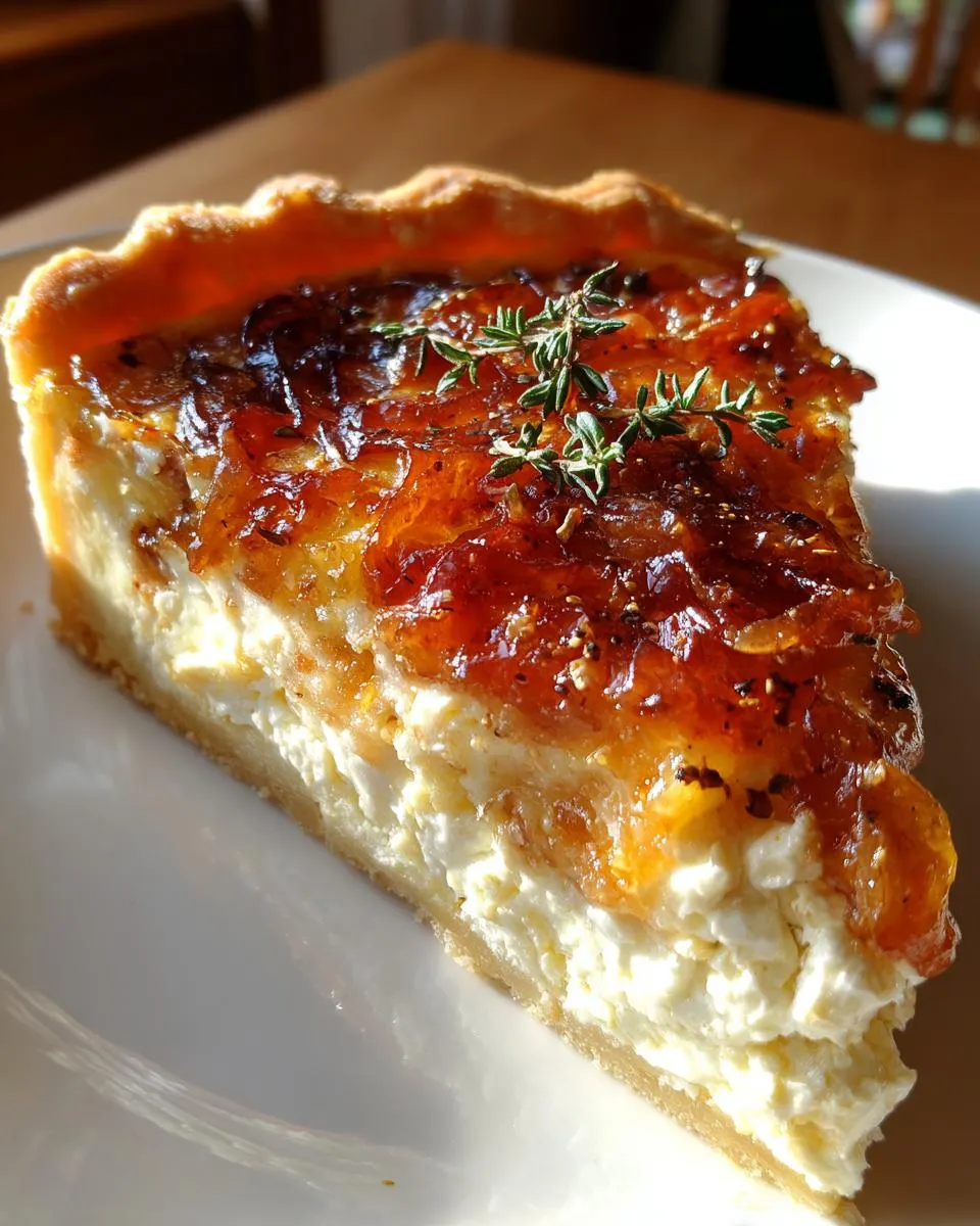 Stunning 4-Ingredient Caramelized Onion Goat Cheese Tart 4 Caramelized onion goat cheese tart - detail 1