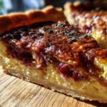 Caramelized onion goat cheese tart