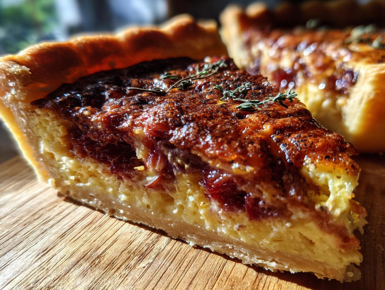 Stunning 4-Ingredient Caramelized Onion Goat Cheese Tart