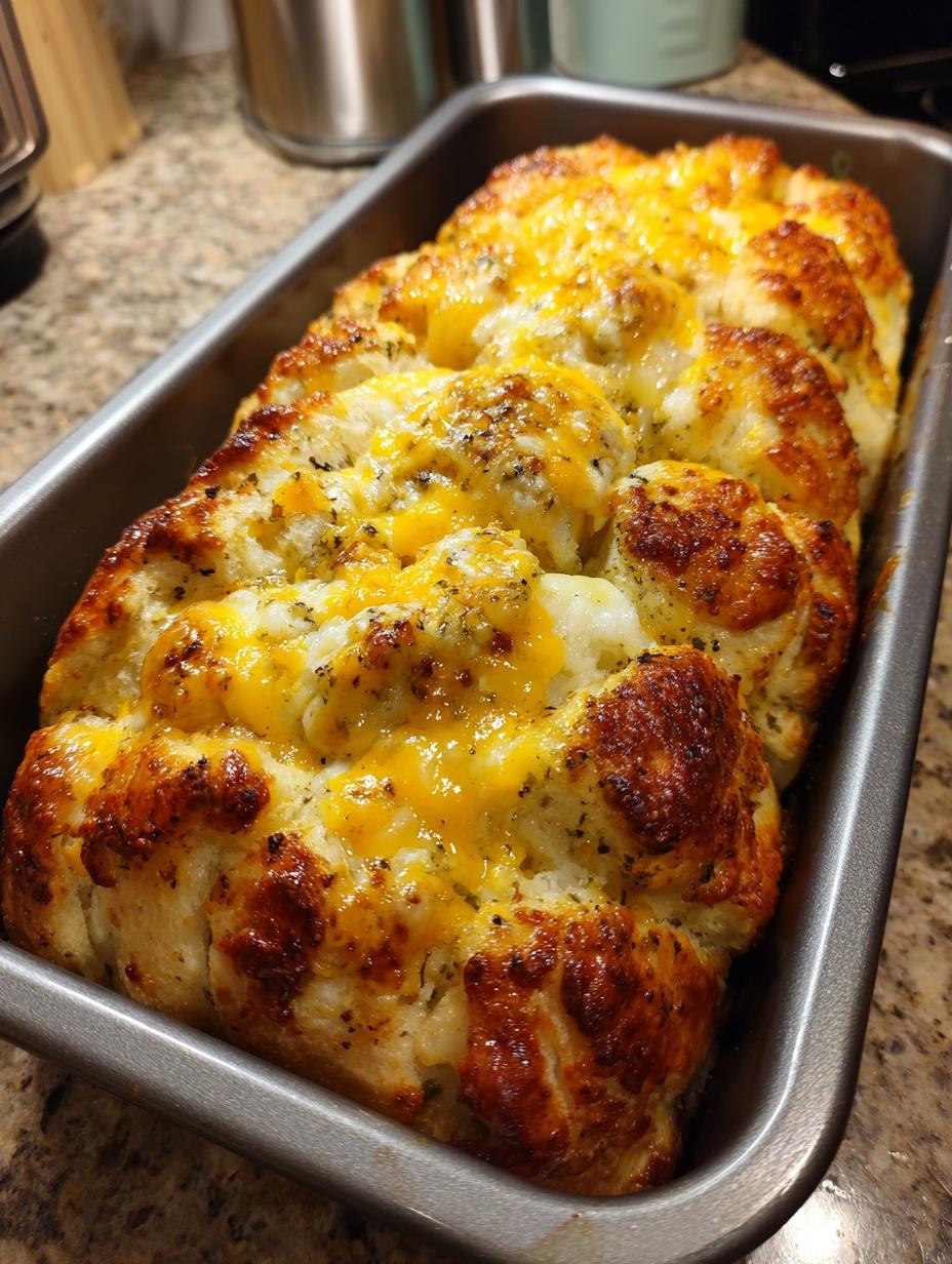 Cheddar Garlic Pull-Apart Bread - detail 2