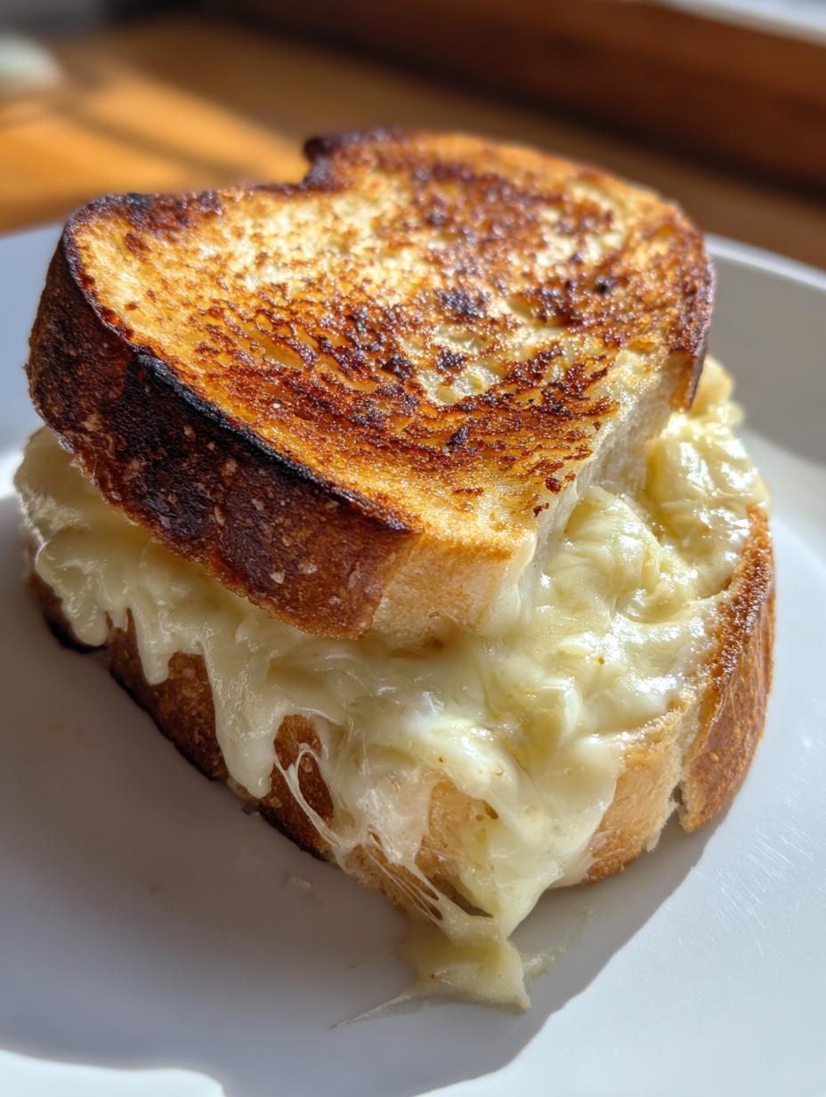 Cheese toast - detail 1