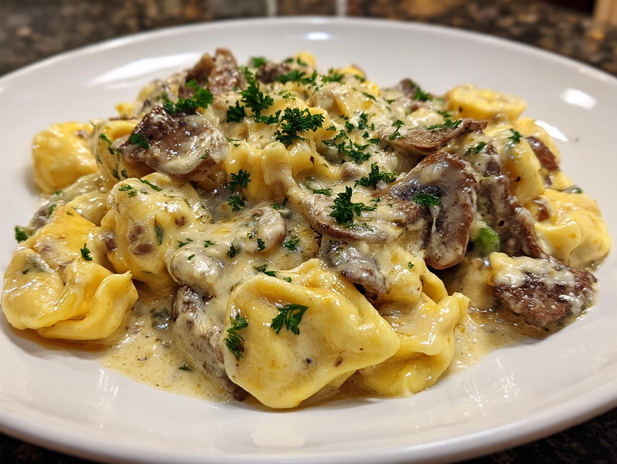 Astonishing 1-Pan Cheesesteak Tortellini