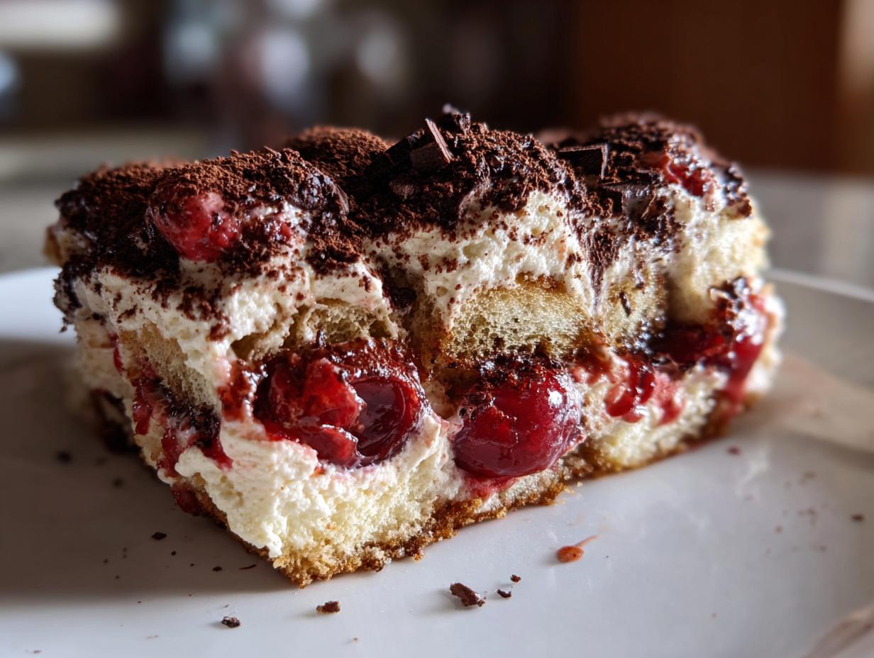 Divine 4-step Cherry tiramisu recipe