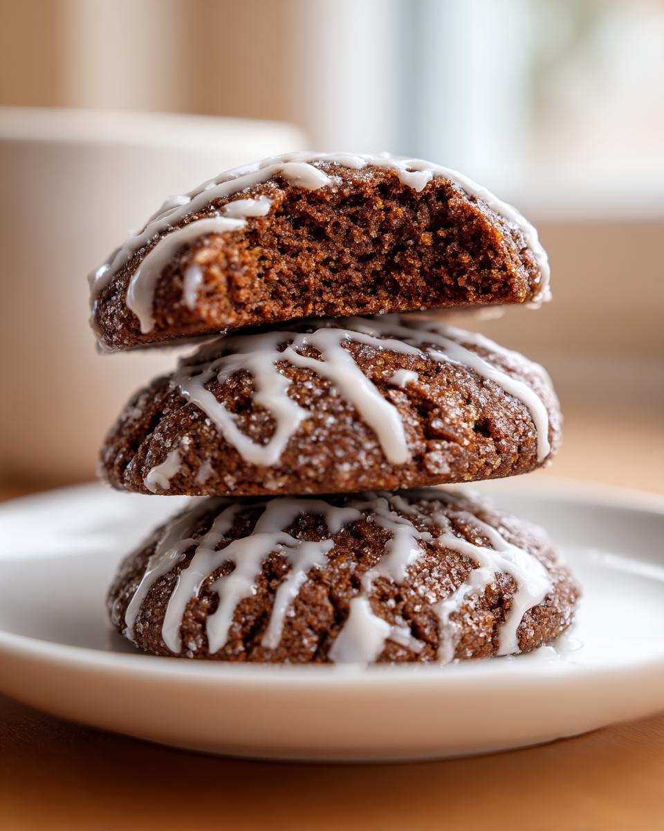 Chewy Gingerbread Latte Cookies - detail 2