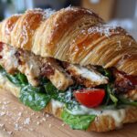 Chicken Caesar Croissant Sandwich