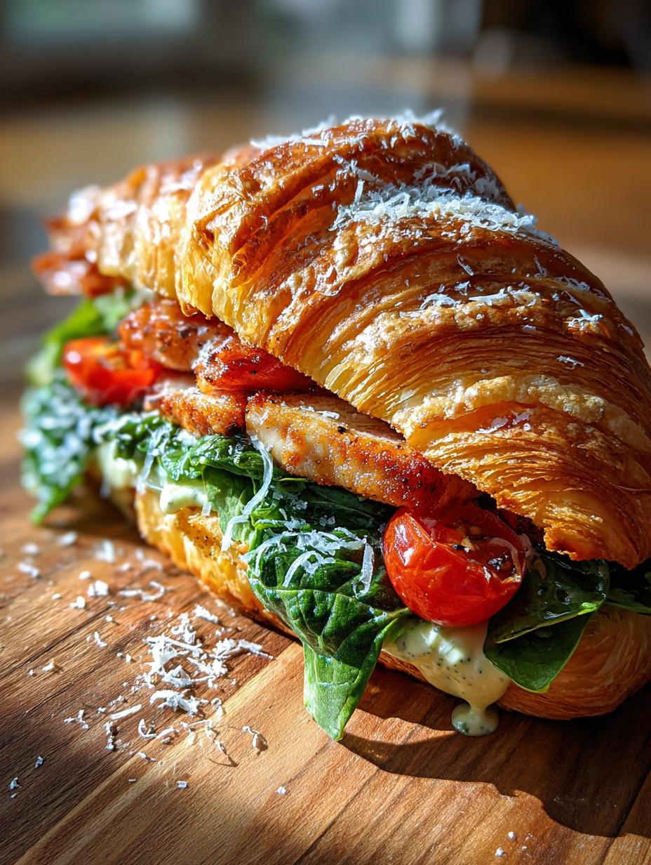Chicken Caesar Croissant Sandwich - detail 2