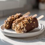 Chocolate-Dipped Frozen Banana Pops with Granola