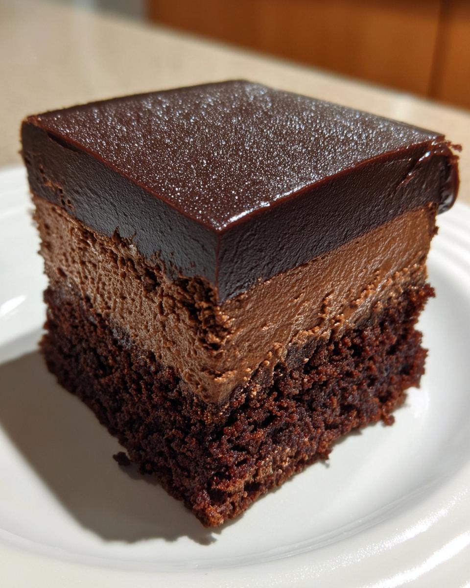 Chocolate Mousse Brownies - detail 1