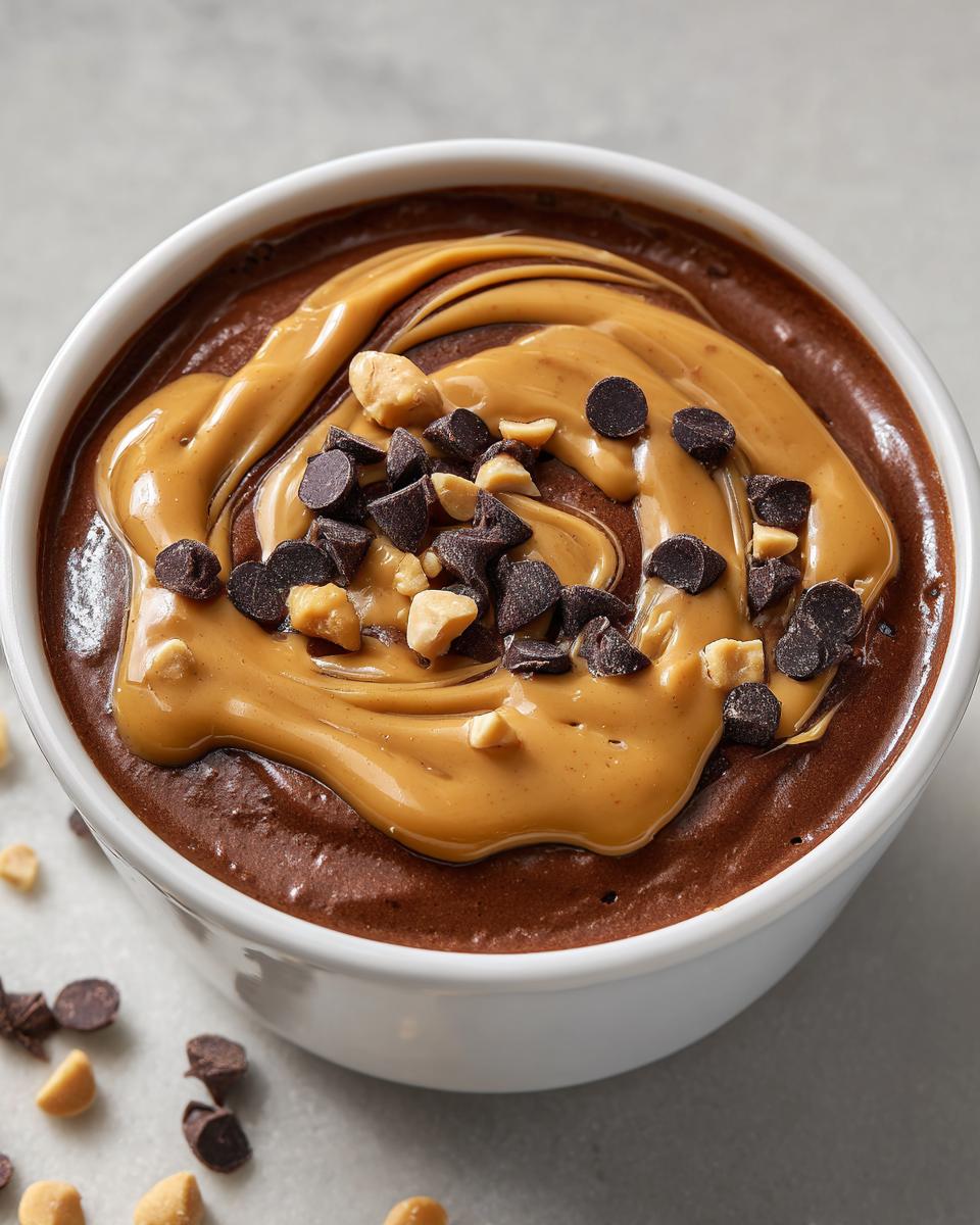 Chocolate Peanut Butter Greek Yogurt Protein Pudding - detail 1