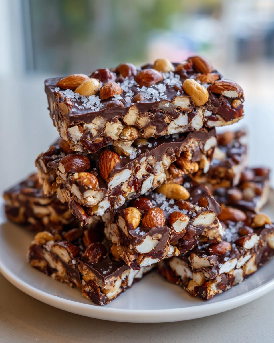 Chocolate Sea Salt Nut Bars - detail 1