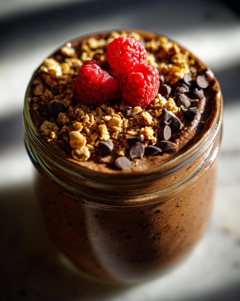 Chocolate Yogurt Mousse with Granola Topping - detail 2
