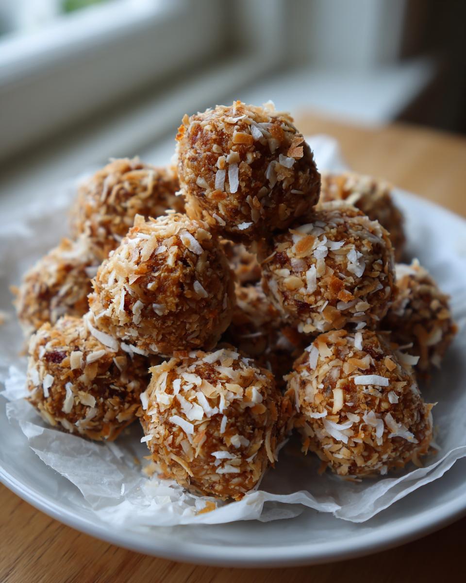 Coconut Almond Energy Bites Toasted Coconut - detail 1