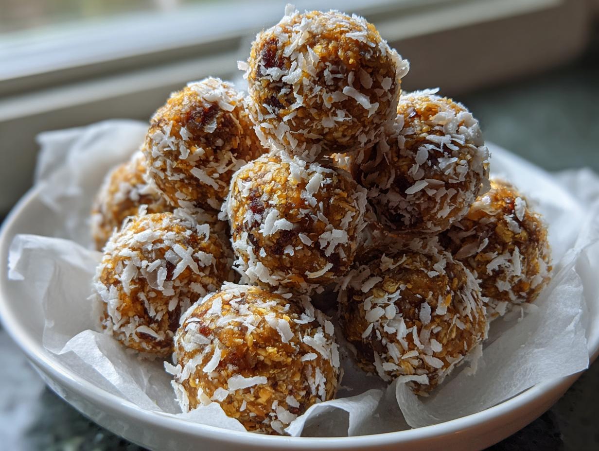 Amazing Coconut Almond Energy Bites Toasted Coconut Save