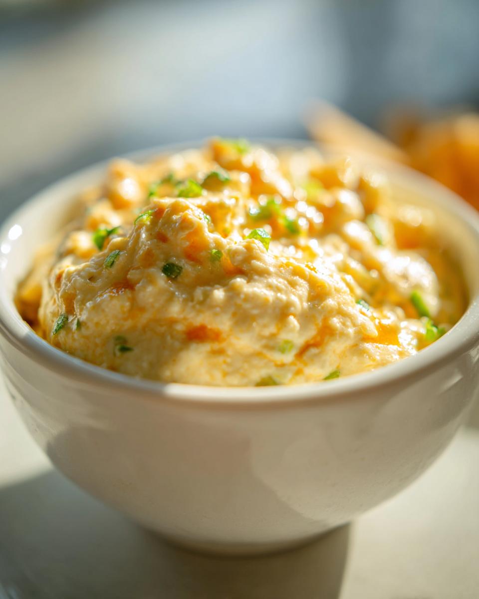 Cottage cheese queso dip - detail 1