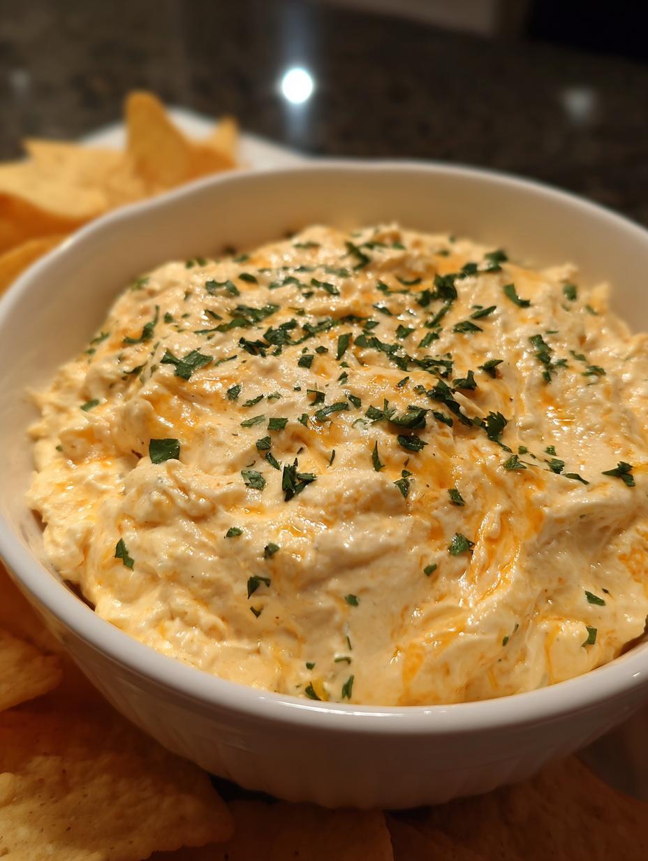 Cottage cheese queso dip - detail 2