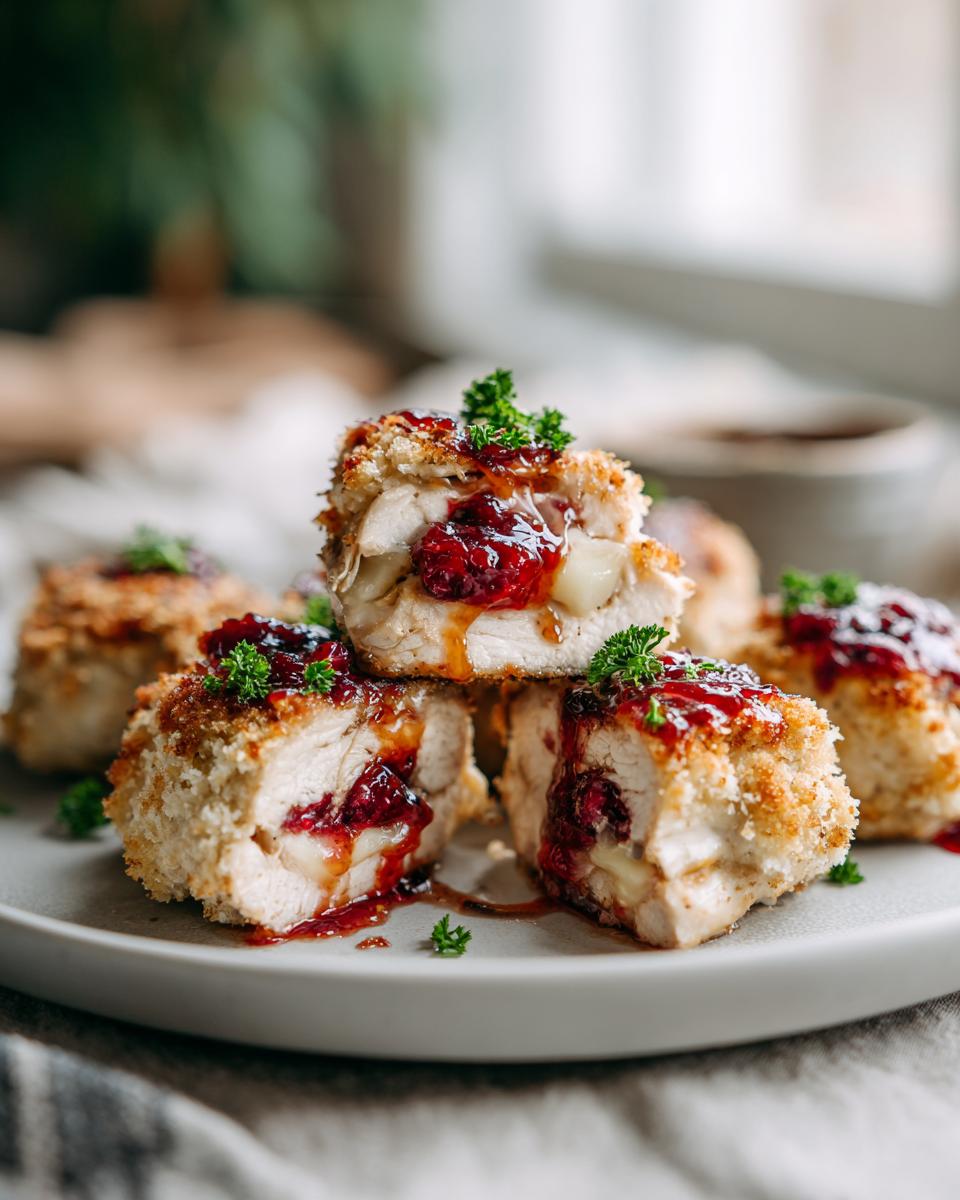 Cranberry Brie Stuffed Chicken Breasts - detail 1