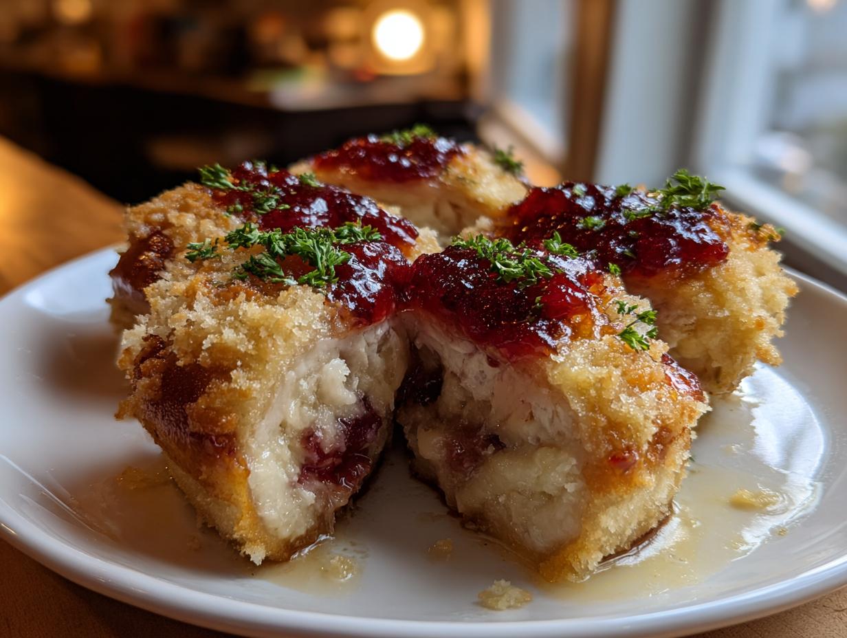 Amazing Cranberry Brie Stuffed Chicken 2 Ways