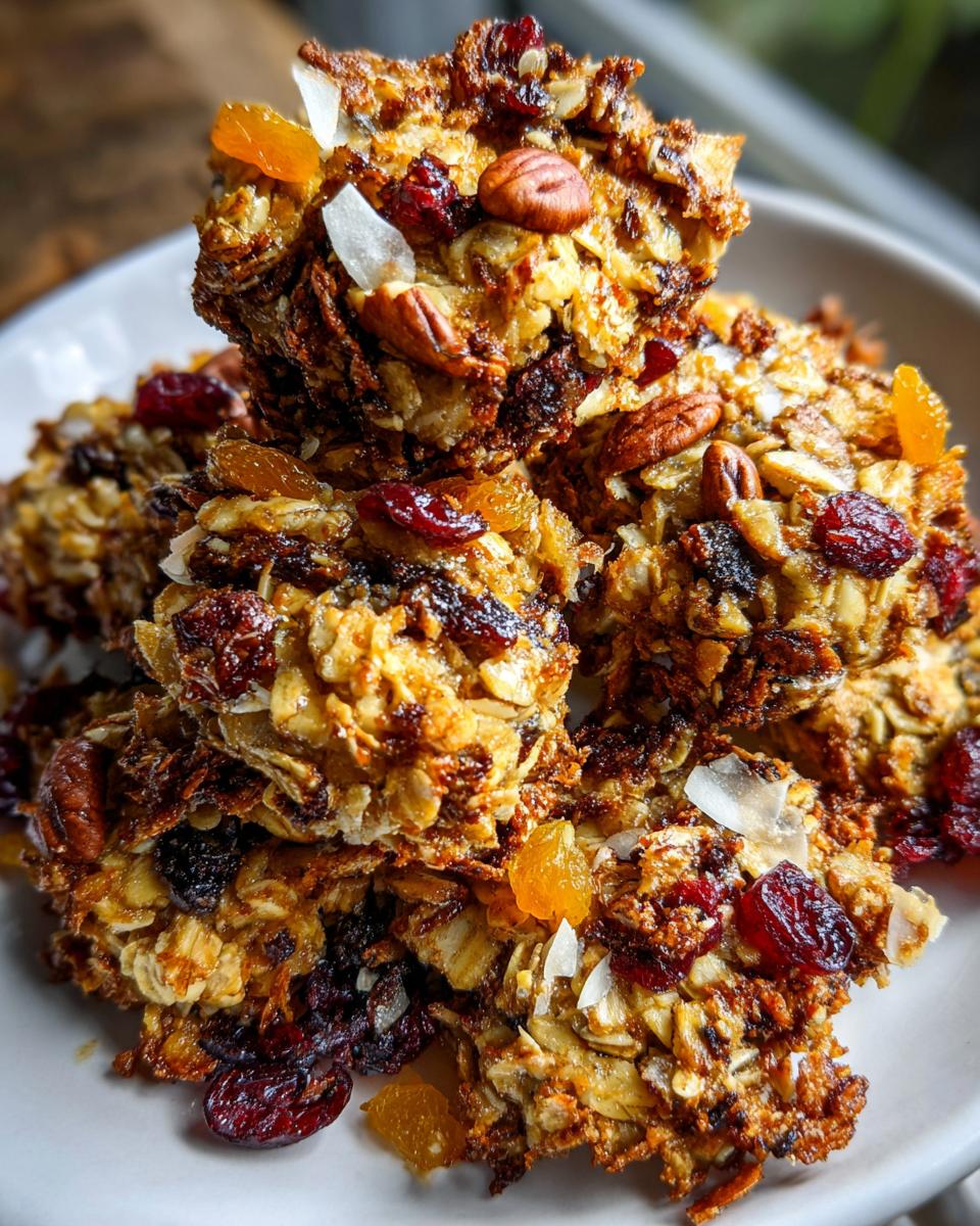Crispy Baked Oat Clusters with Dried Fruit - detail 1