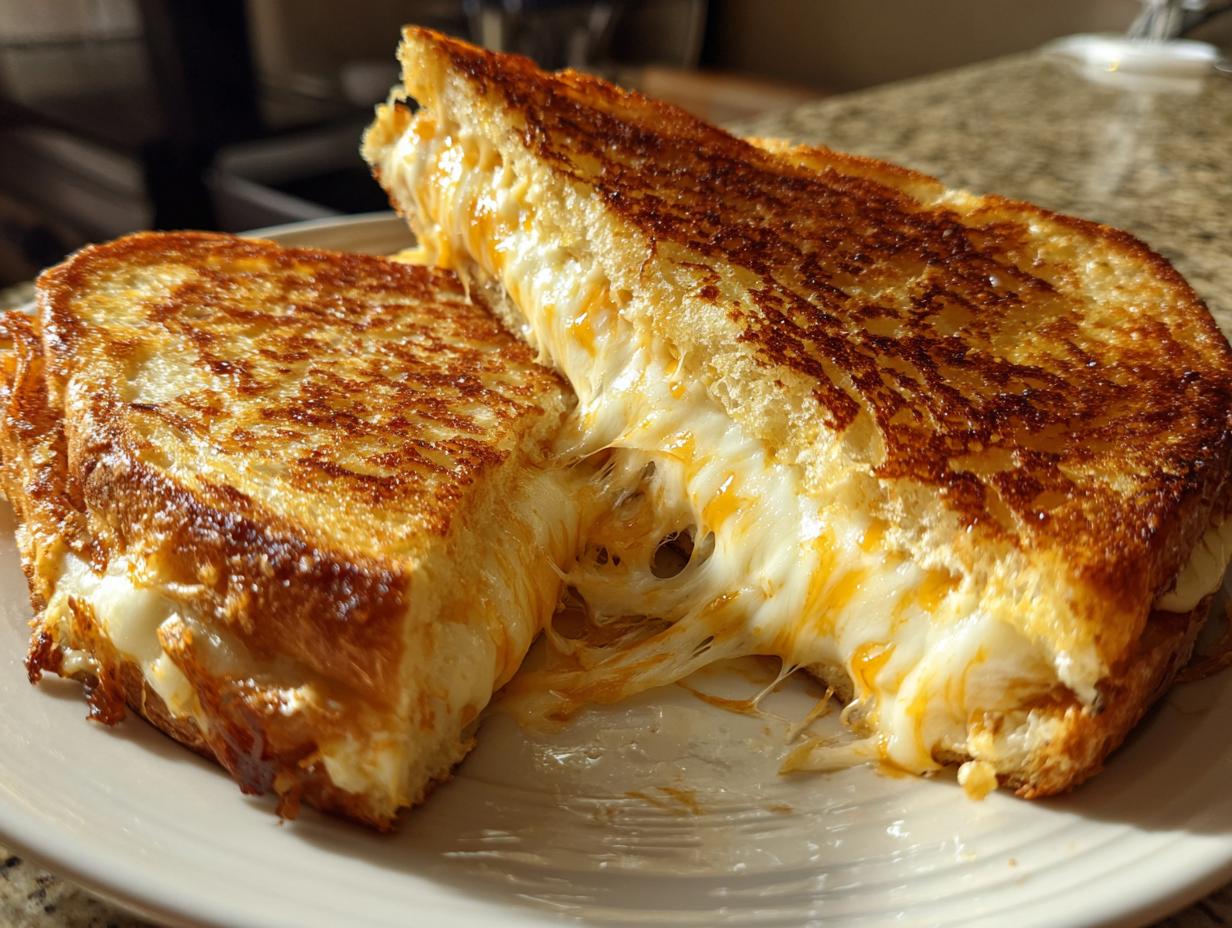Amazing 15-Min Crispy Cheese-Stuffed Toast