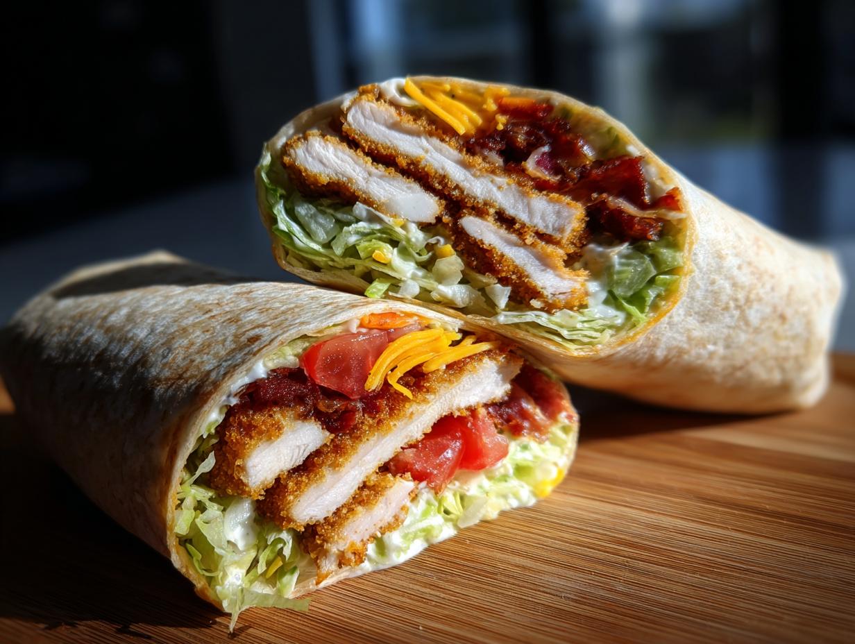 Crispy Chicken Ranch Wrap