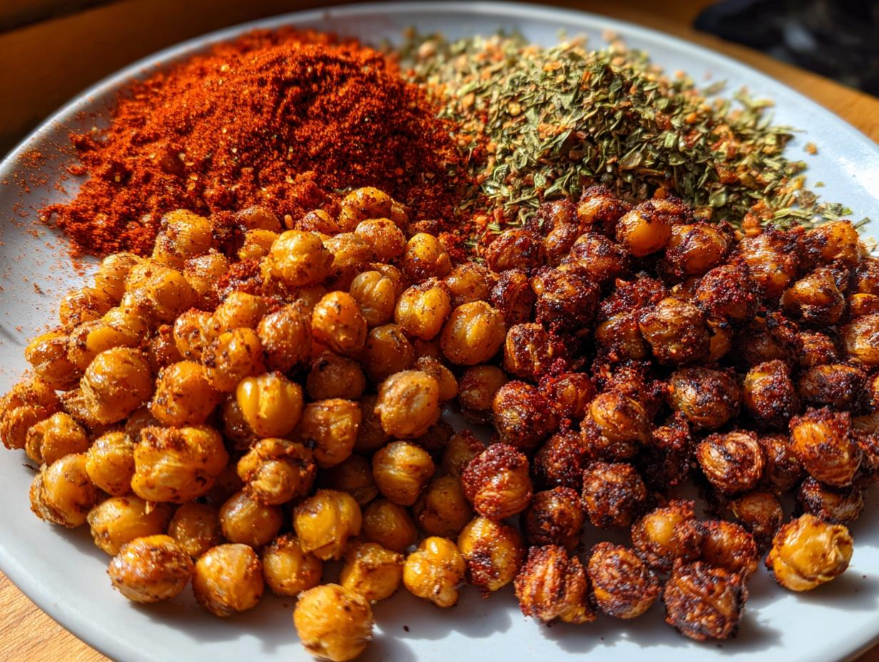 Amazing Crispy Roasted Chickpeas 3 Ways Recipe
