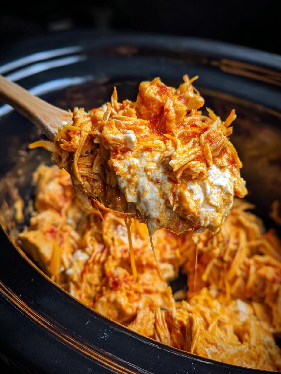 Crockpot buffalo chicken dip - detail 3
