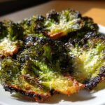 Crunchy Broccoli Chips with Parmesan and Garlic