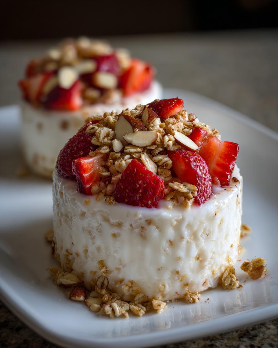 Crunchy Rice Cake Snack Stacks Yogurt Fruit - detail 1