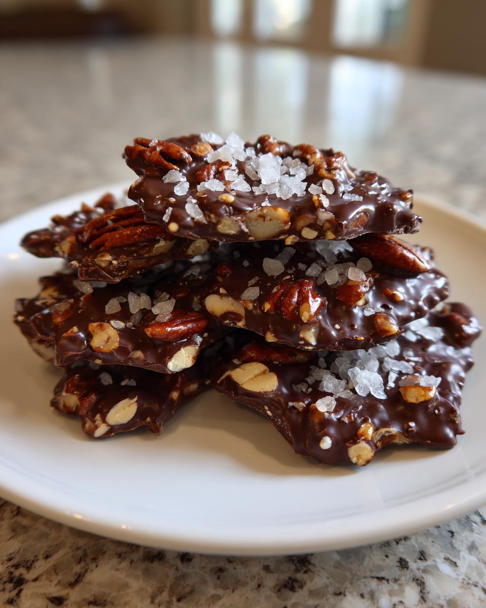 Dark Chocolate Sea Salt Nut Clusters - detail 1