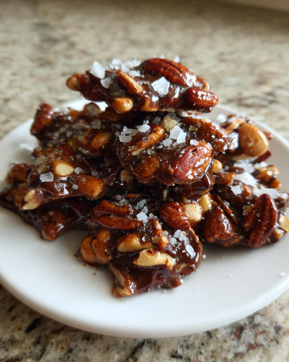 Dark Chocolate Sea Salt Nut Clusters - detail 2