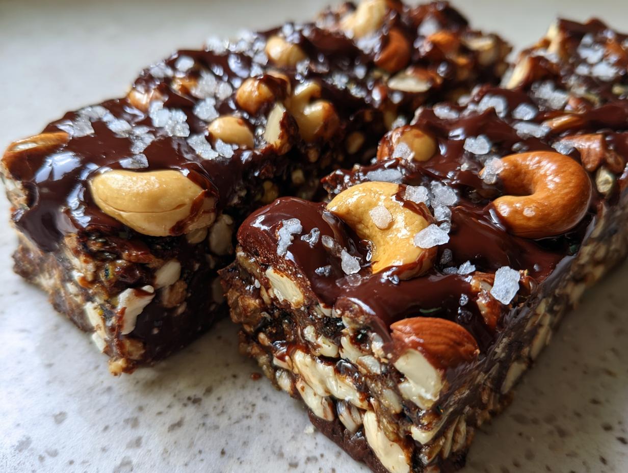 Amazing 12 Dark Chocolate Sea Salt Nut Protein Bars