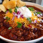 Dutch oven chili ground beef