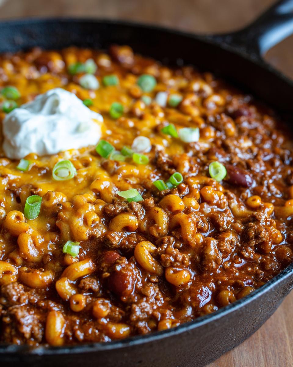 Amazing 1-Pan Easy Chili Mac Skillet Recipe 5 Easy Chili Mac Skillet for Chili Lovers Recipe - detail 2