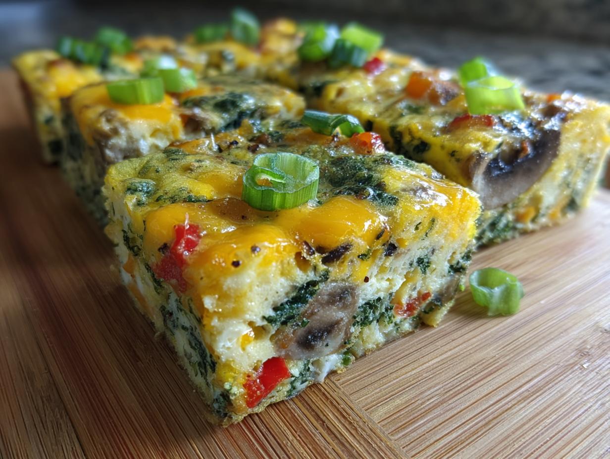 Perfect 12 Egg White Veggie Squares Now