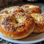 Everything protein bagels