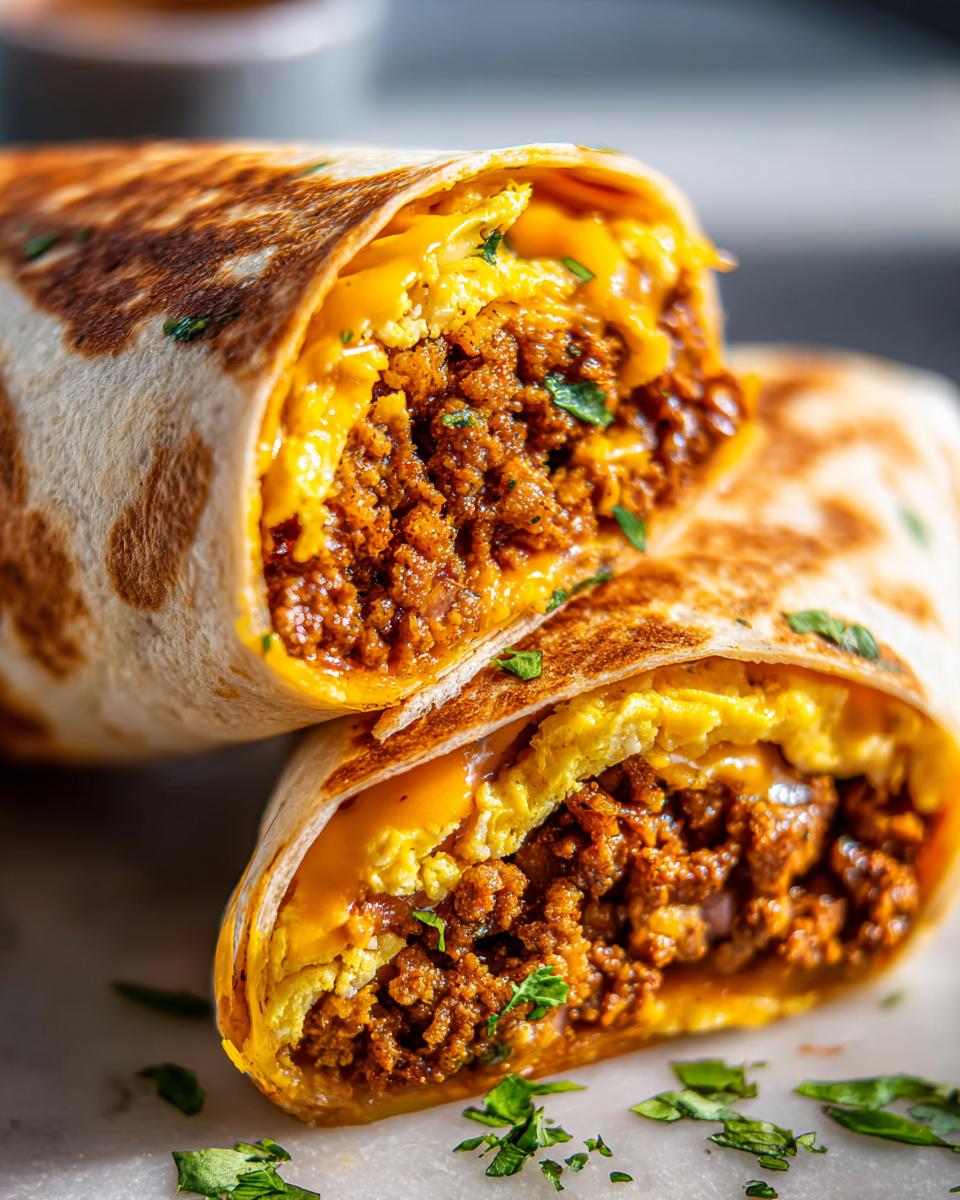 Freezer Breakfast Burritos - detail 1