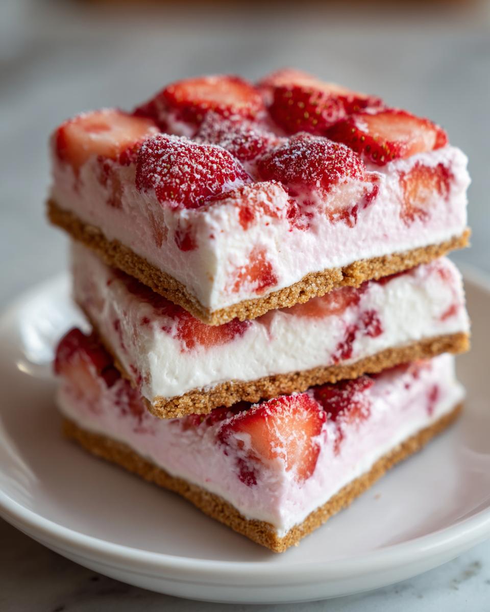 Frozen Strawberry Yogurt Graham Cracker Sandwiches - detail 1