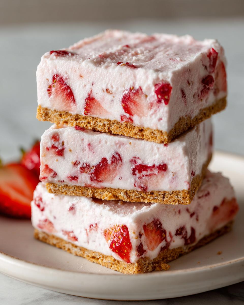 Frozen Strawberry Yogurt Graham Cracker Sandwiches - detail 2