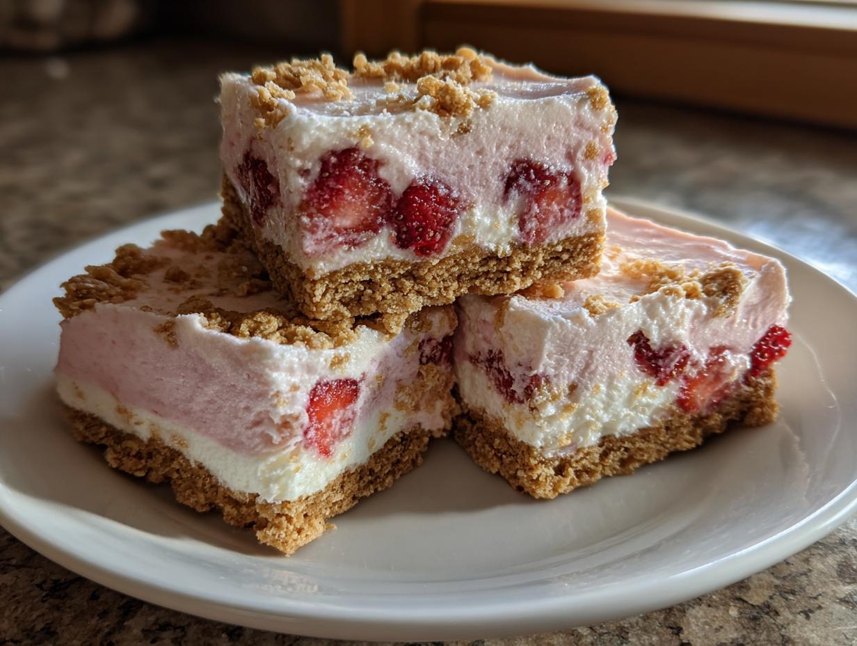 Amazing 4-Ingredient Frozen Strawberry Yogurt Sandwiches