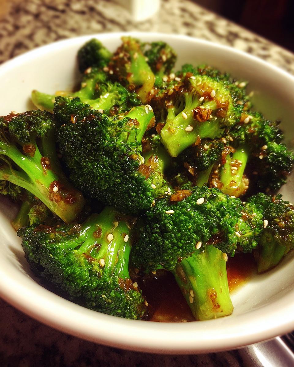 Garlic broccoli stir fry - detail 1