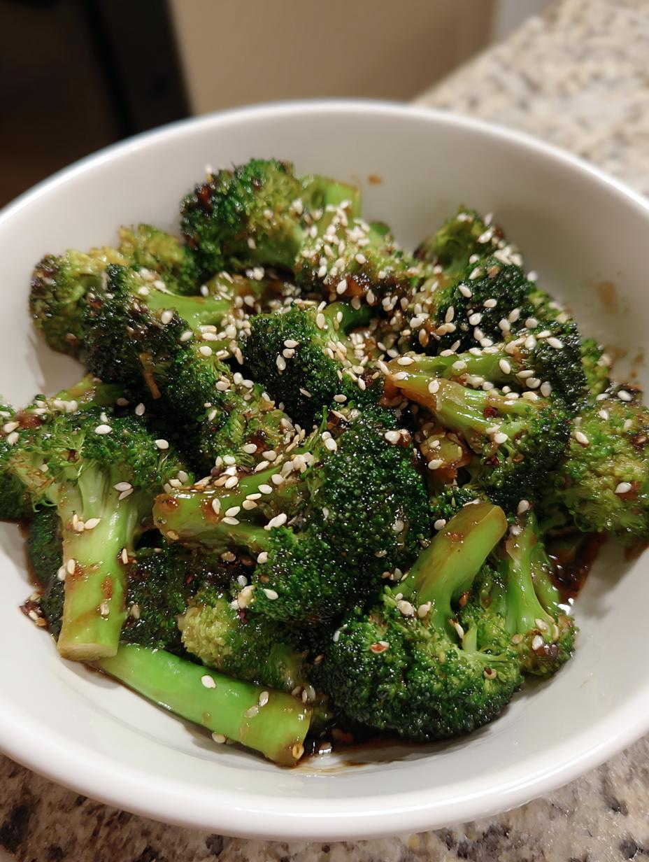 Garlic broccoli stir fry - detail 2