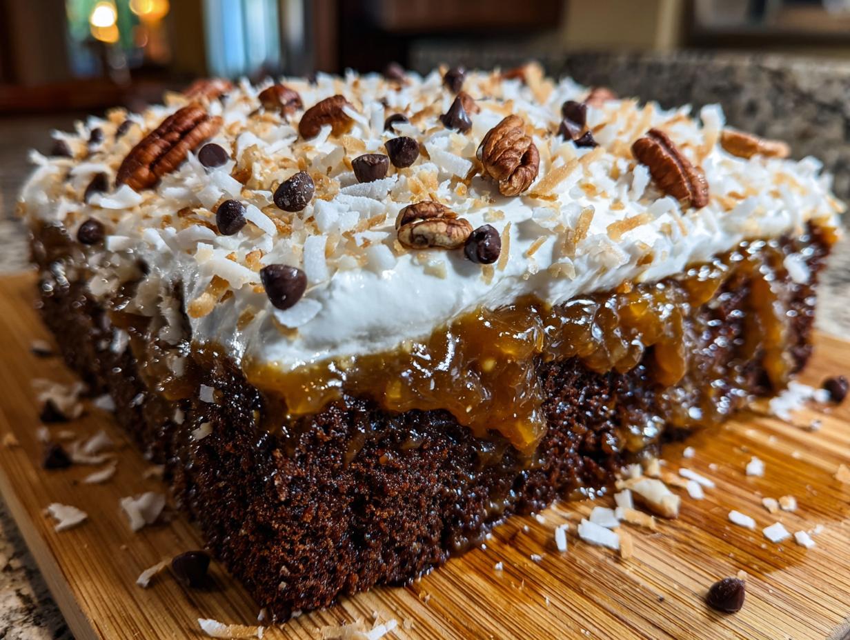 Amazing German chocolate poke cake Secret 1