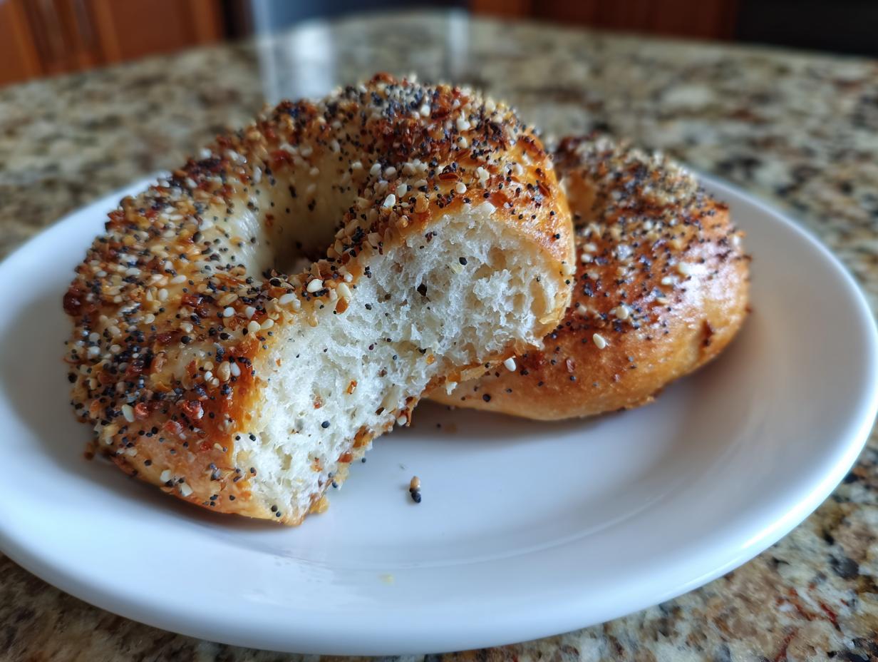 Shocking 4 Ingredient Gluten-free protein bagels