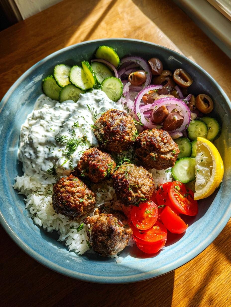 40 Minute Greek Meatball Bowl Magic 6 Greek Meatball Bowl - detail 2