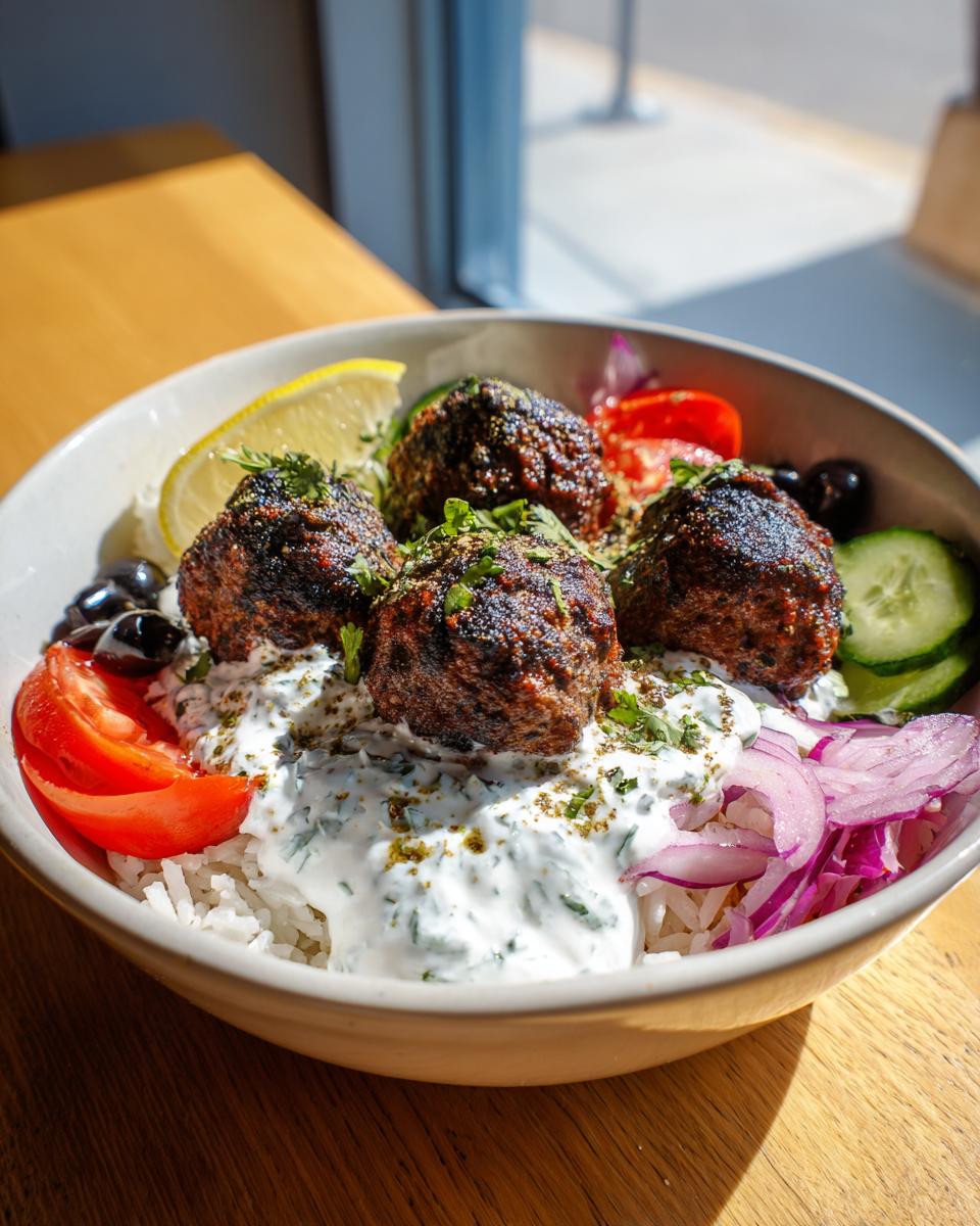 40 Minute Greek Meatball Bowl Magic 7 Greek Meatball Bowl - detail 3